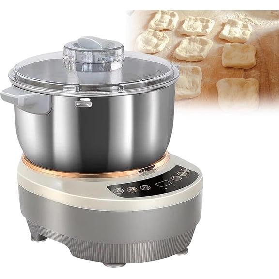 Dough Maker with Ferment Function 5l/7l Non-Stick Stainless Steel Dough Flour Mixer with Measuring Cups & Spoons Timing & Touch Panel 25-38 Dough Proofer for Home