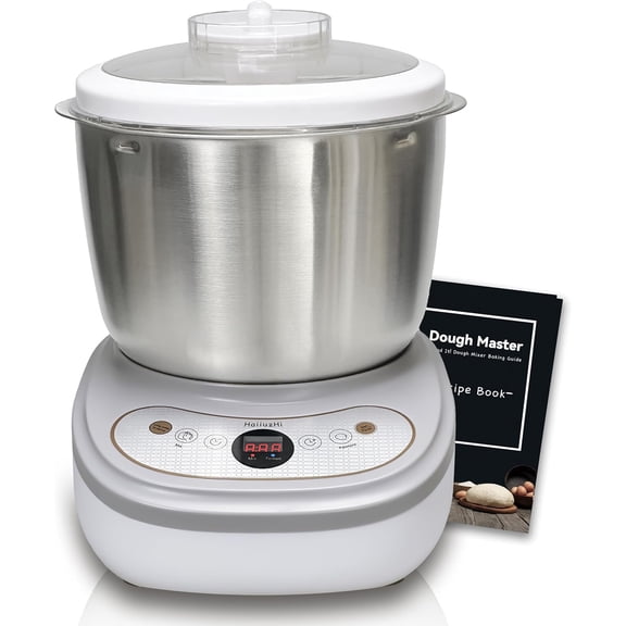 Dough Maker with Ferment Function 7.4Qt Large Capacity Dough Mixer Commercial Household Bread Mixer for Pizza Noodles Bread Sourdough Kneading Machine with Stainless Steel Bowl Face up Touch Panel