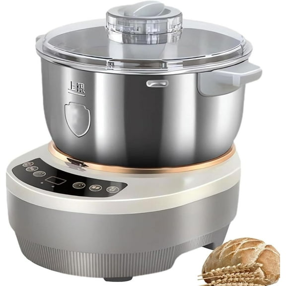 Dough Maker with Ferment Function, Stainless Steel Dough Flour Mixer with Touch Panel and Microcomputer Timing, 25-38 Thermostatic Fermentation, for Bakery Pizza Restaurant