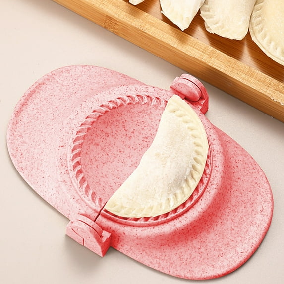 Dough Press - Plastic Pastry Shaper & Empanada Maker Press With Crimped Crust Edges - Kitchen Tools For Making Dumplings, Hand Pie, Ravioli