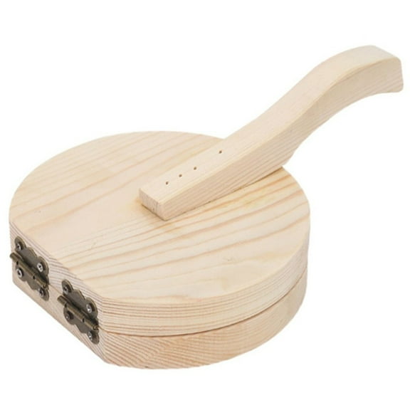 Dough Pressing Tool For Making Dumpling Skin, Wooden Dough Presser With Non-Slip Handle, Multifunctional Kitchen Gadget For Wrappers, 22 X 15 X 14 Cm