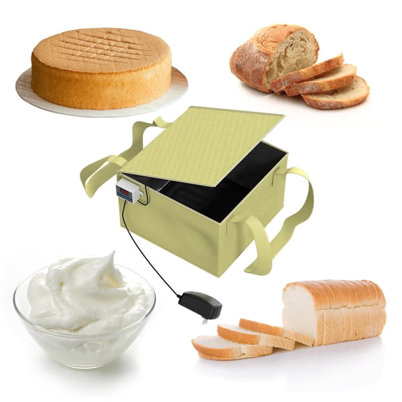 Dough Proofer & Fermentation Box with Precision Temperature Control | 0.1°C Accuracy | Odorless | Aluminum Foil & Pearl Cotton Insulation | 30x29x19cm | Bread Yogurt Kombucha Soap | Versatile Use