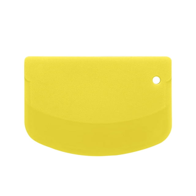 Dough Scraper Bench Scraper, 5.3x3.7" Plastic Flexible Bowl Scraper, Sharp Edge & Angles Cake Scraper, Food-safe Plastic Dough Scraper, Non-Slip Bakeware Decorating Tools Sculpting & Modeling Tools