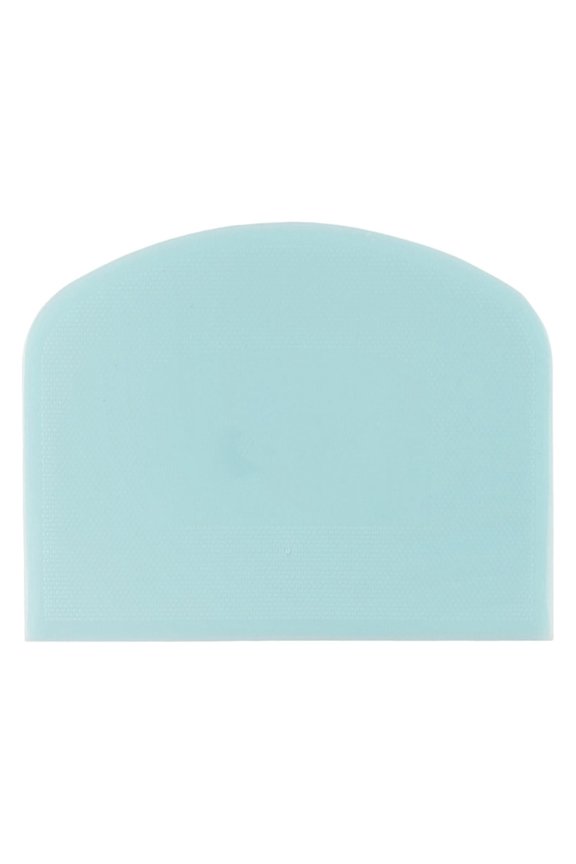 Dough Scraper Bench Scraper for Baking - Plastic Flexible Bowl Scraper, Sharp Edge & Angles Dough Cutter. Anti-Slip Kitchen Baking Spatula Scraper, Best Baking Lovers' Gift,Light Blue,4.7x3.7"