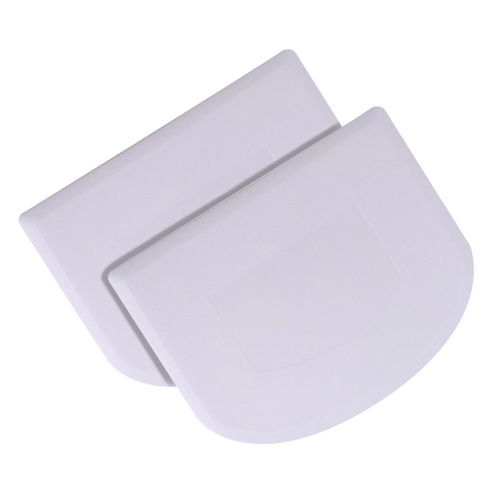 Dough Scraper Bench Scraper for Baking 2 PCs BPA Free Plastic Bowl Scraper