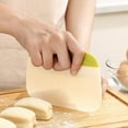 thumbnail image 1 of Dough Scraper, Flexible Bowl Scraper with Measuring Marks, Multifunctional Baking Tool, Bread Patisserie Pizza Cutter, Acrylic Kitchen Gadget, 1 of 8