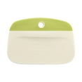 thumbnail image 1 of Dough Scraper - Flexible Silicone Bowl Scraper with Measuring Marks, Multifunctional Baking Tool for Bread Pizza Pastry Cutting （ Green ）, 1 of 8