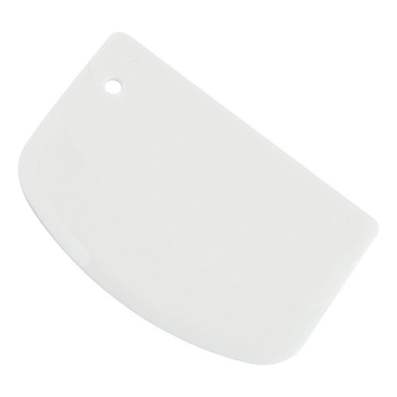 Dough Scraper, Food Grade Silicone Pastry Bench Scraper With Sharp Edge For Cream Dough Baking Bread Pizza Fondant Cake Decorating, 1Pc White Dough Scraping Tool For Home