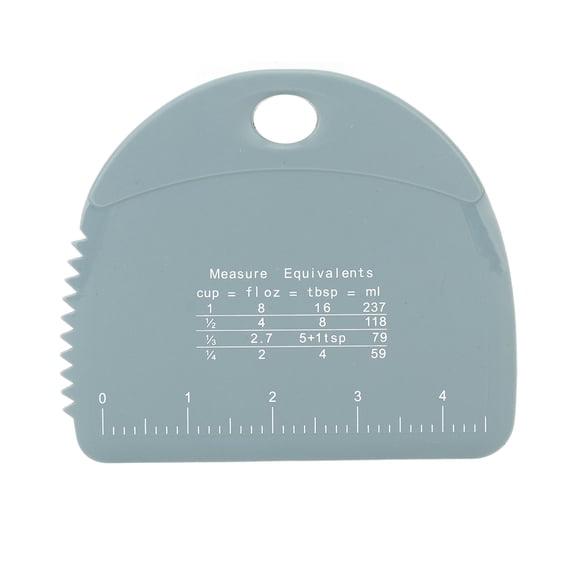 Dough Scraper Food Safe Silicone Dough Cutter Bench Scraper Multipurpose Cake Pizza Cutter With Measuring Scale