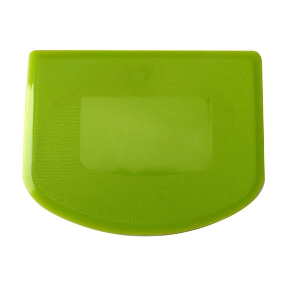 Dough Scraper Set, Flexible Bench Scraper Tool for Dough, Cake, Fondant, Icing and Baking Preparation(Green,11.8x9.3cm)