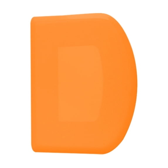 Dough Scraper Set, Flexible Bench Scraper Tool for Dough, Cake, Fondant, Icing and Baking Preparation(Orange,11.8x9.3cm)