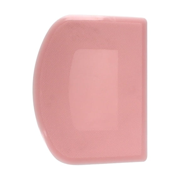 Dough Scraper Set, Flexible Bench Scraper Tool for Dough, Cake, Fondant, Icing and Baking Preparation(Pink,11.8x9.3cm)