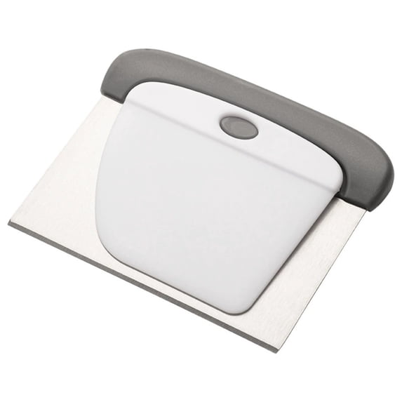 Dough Scraper and Cutter, Stainless Steel Dough Knife for Baking and Cooking, Pastry Scraper, Cake Flour Tool, 1 Count