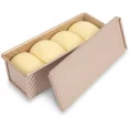 thumbnail image 1 of Dough Toast Bread Baking Pan Pastry Cake Bread Baking Pan Mold Baking Pan with Lid (Rectangular Wave), 1 of 7