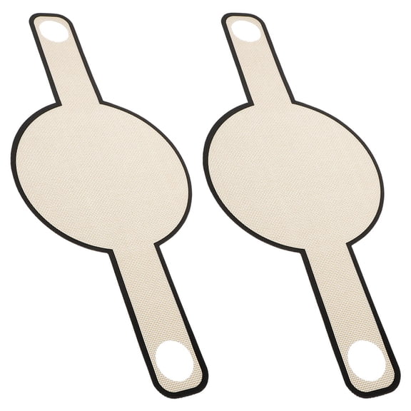 ifundom Fiberglass Baking Mat Non-Stick Reusable for Baking Brown 2Pcs