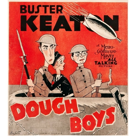 Doughboys Us Poster Art From Left: Buster Keaton Sally Eilers Cliff Edwards 1930 Movie Poster Masterprint