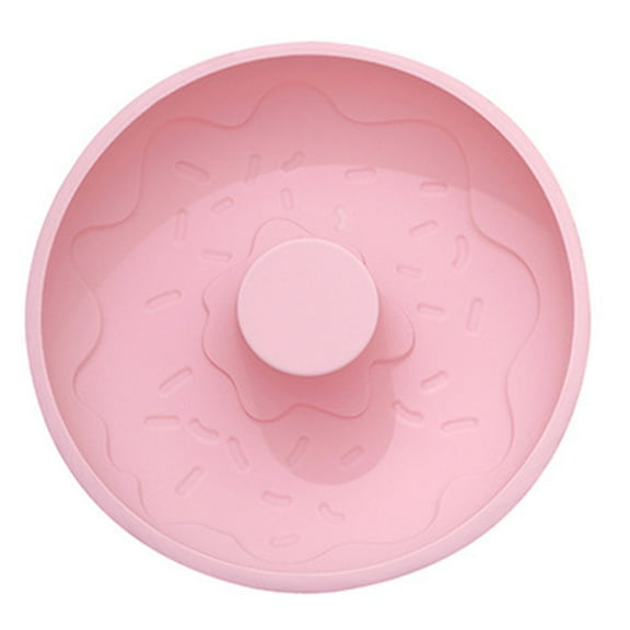 FOMIYES Donut Baking Mould Doughnut Mold Silicone Pink 1Pcs 8.5X8.5X2.1In