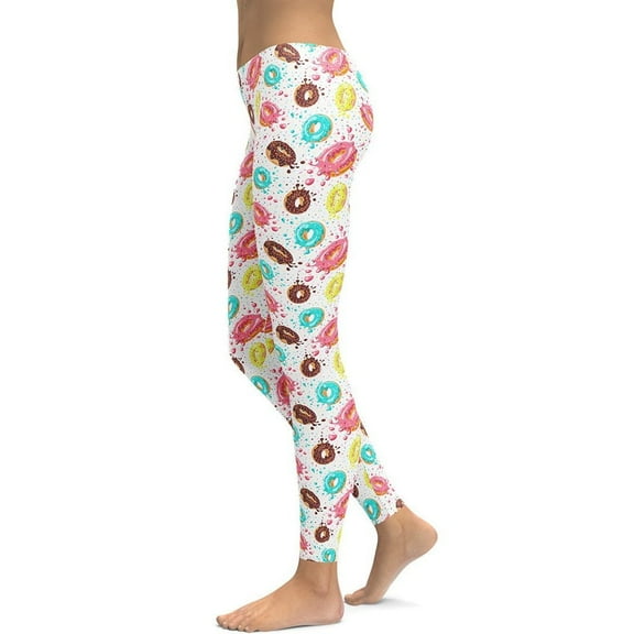 Doughnut Pattern Leggings Size: XS for Women | FIERCEPULSE