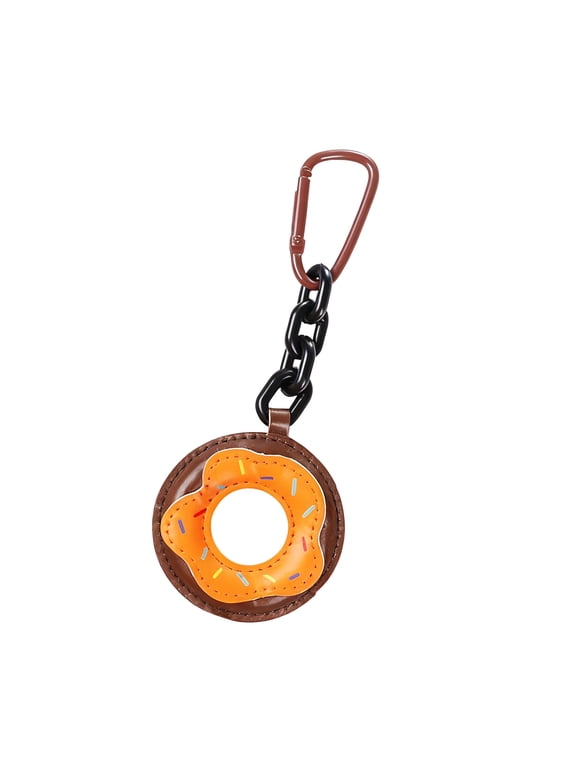 Doughnuts Bag Charm,Leather Keychain for Handbags,Backpacks Purses Decors Bags Accessories Lovely Bag Key Charms