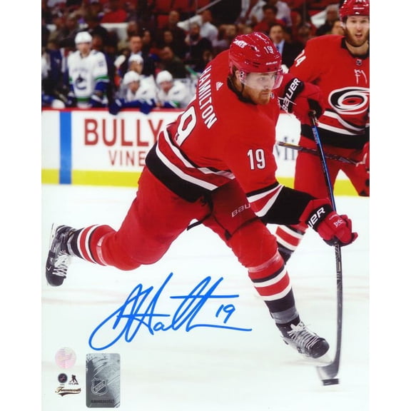 Dougie Hamilton Carolina Hurricanes Signed 8x10 Shooting Photo Officially Licensed NHL/NHLPA Authentic Hand-Signed Autograph by Frameworth Sports Marketing Premium Sports Memorabilia