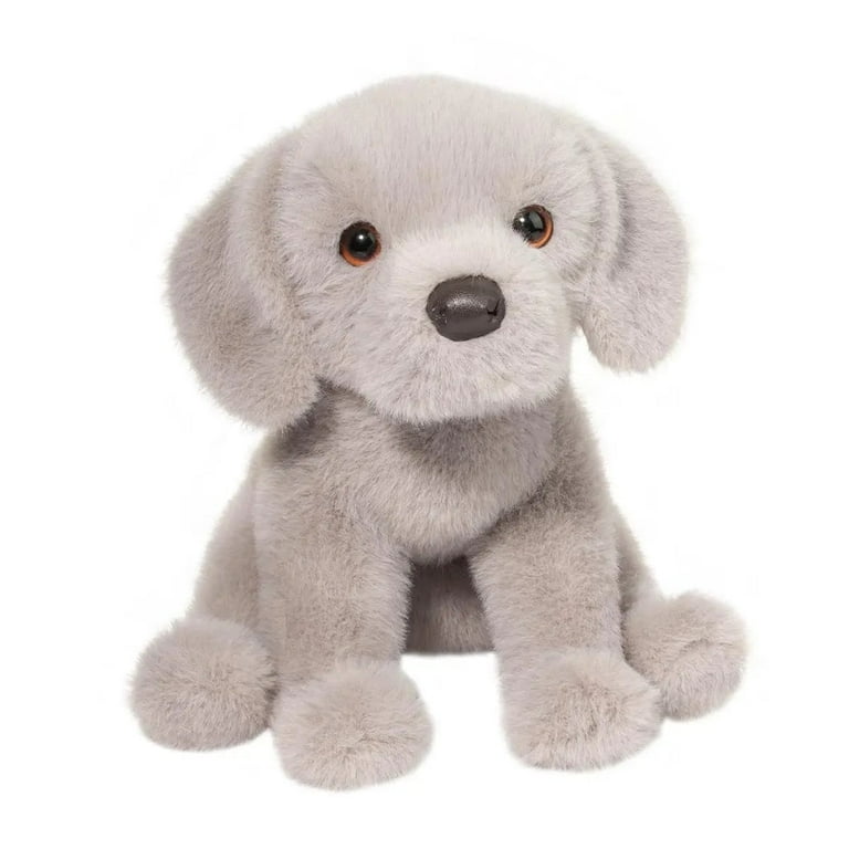 Douglas Cuddle Toys, Plush Toy, 9 inch Silver Lab Puppy, Gray