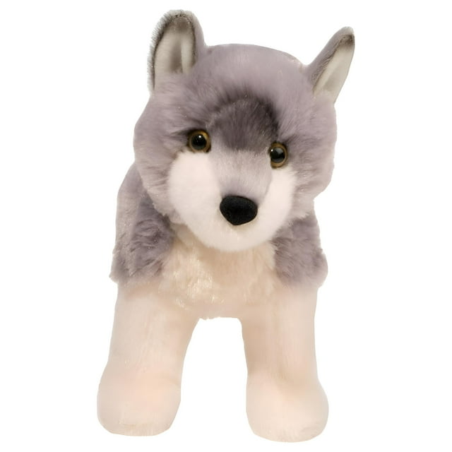 Douglas Ashes Realistic Wolf Stuffed Animal Plushie Toy, Ultra-Soft and ...