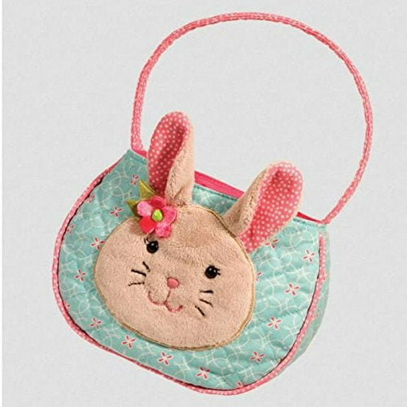 Douglas Cuddle Toys Bonnie AQUA Easter BUNNY BAG Purse (1102)