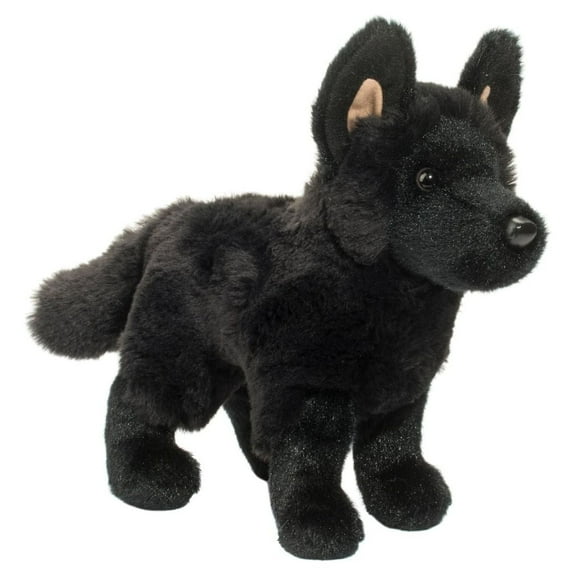 Douglas Cuddle Toys Harko Black German Shepherd Dog Stuffed Animal Toy 8" Small