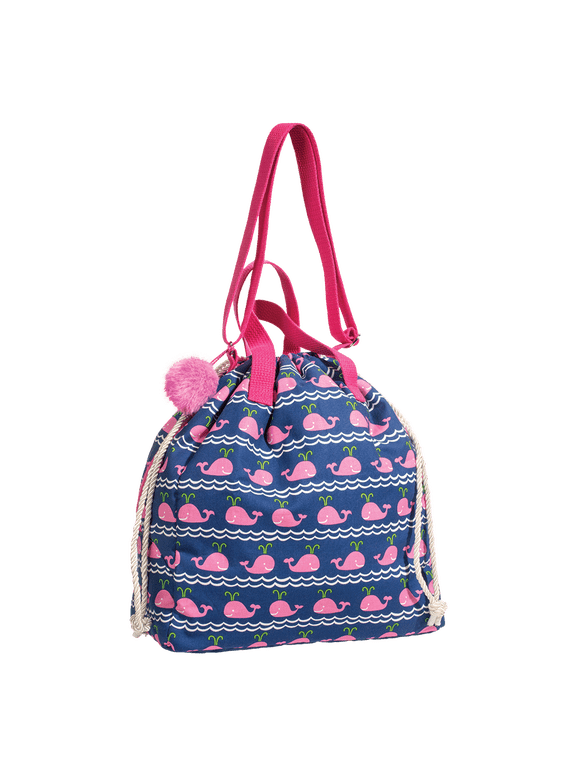 Pink Whale Hobo Sak