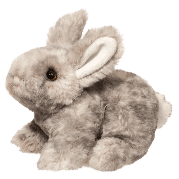 Douglas Cuddle Toys Washable Bunny Rabbit Plush Stuffed Animal, Gray, 7"