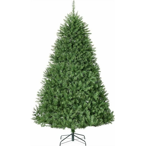 Douglas Fir Christmas Tree, 4.5ft Unlit Artificial Full Fir Holiday Decoration, Realistic Appearance w/Metal Stand