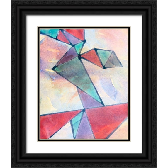 Douglas, Jamie 12x14 Black Ornate Wood Framed with Double Matting Museum Art Print Titled - Lucent Shards I