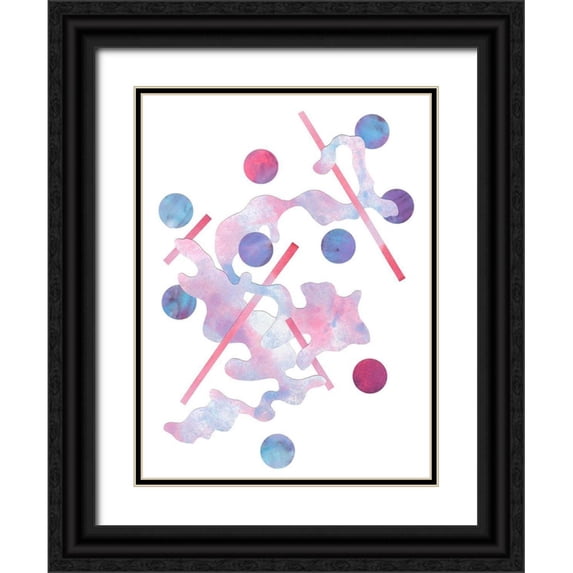 Douglas, Jamie 25x32 Black Ornate Wood Framed with Double Matting Museum Art Print Titled - Paint Cloud II