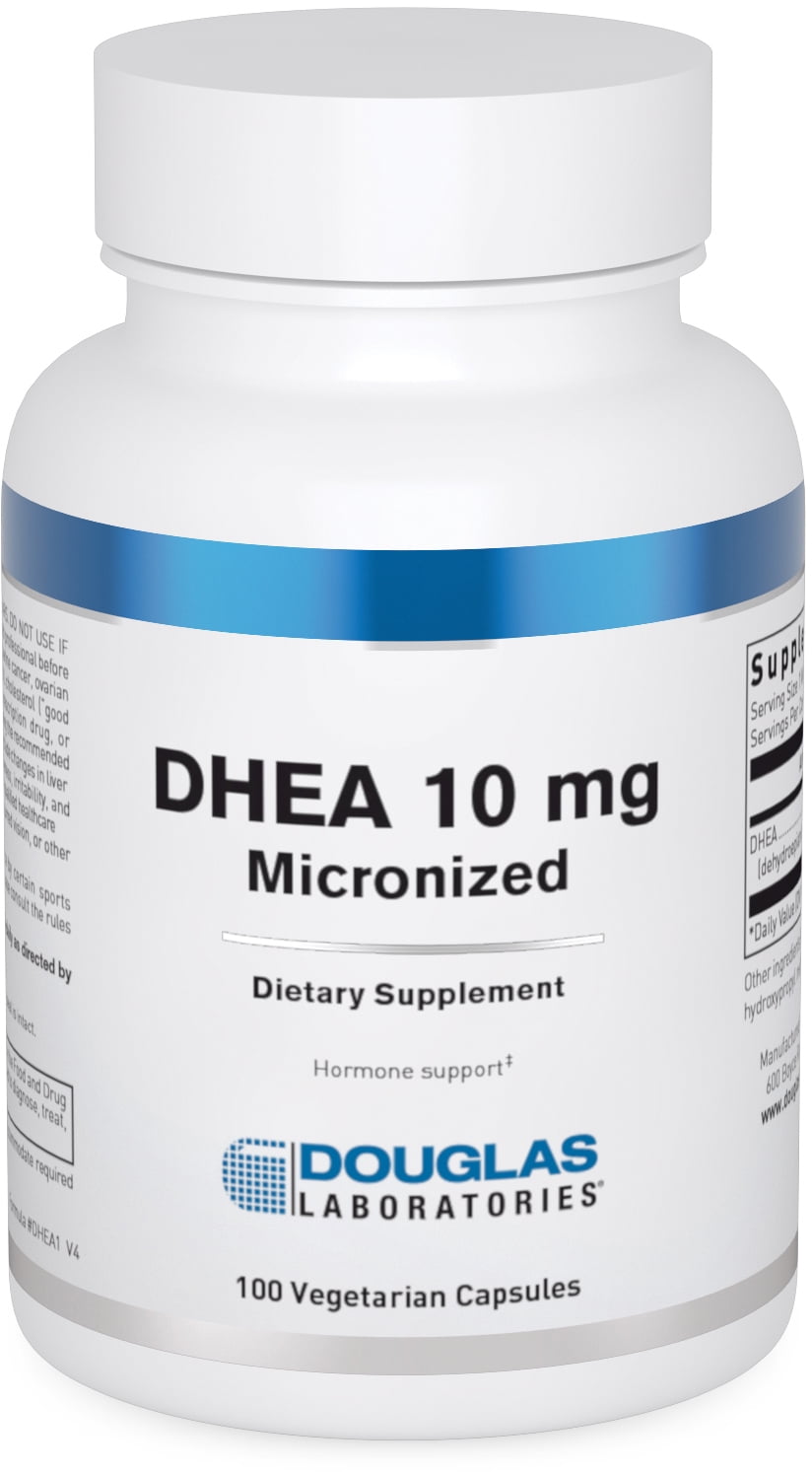 Douglas Laboratories DHEA 10 mg | Micronized Supplement to Support Immune Health, Brain, Bones, Metabolism and Lean Body Mass* | 100 Capsules