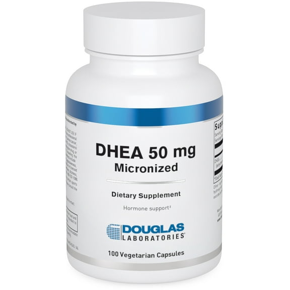 Douglas Laboratories DHEA 50 mg | Micronized Supplement to Support Immune Health, Brain, Bones, Metabolism and Lean Body Mass* | 100 Capsules