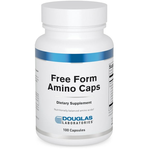 Douglas Laboratories Free Form Amino Capsules | Balanced Amino Acid Mixture to Support Energy, Muscles, Tissues, Bones, and Overall Health* | 100 Capsules