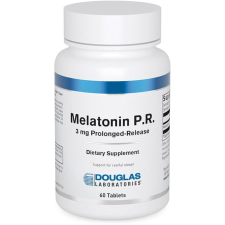 Douglas Laboratories Melatonin P.R. | 3 mg Prolonged-Release Melatonin to Support Sleep/Wake Cycles* | 60 Tablets