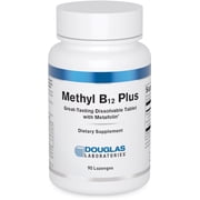Douglas Laboratories Methyl B12 Plus | Supports Metabolism, Energy, Blood Cell Production, Nervous System, and Hormones* | 90 Lozenges