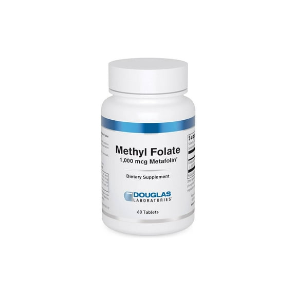 Douglas Laboratories Methyl Folate L-5-MTHF - 1,000 mcg Metafolin - Vitamin B Folate - Supports Homocysteine Metabolism & Fetal Development* - Non-GMO - 60 Tablets
