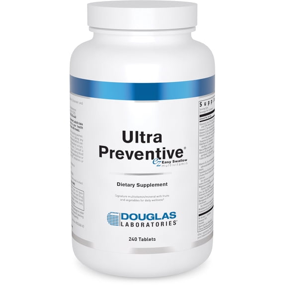 Douglas Laboratories - Ultra Preventive - Comprehensive Multivitamin in Easy to Swallow Tablets - 240 Tablets