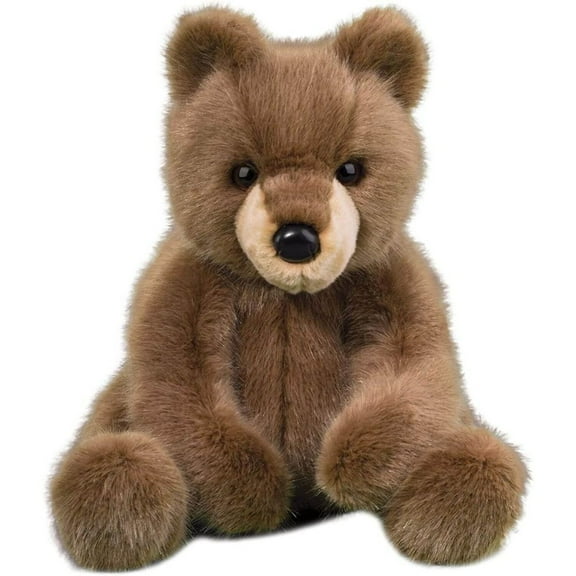 Douglas Lincoln Brown Bear Cub Plush Stuffed Animal, 14" sitting