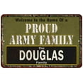 thumbnail image 1 of Douglas Proud Army Family Sign Gift 8x12 Metal Sign 108120023286, 1 of 1