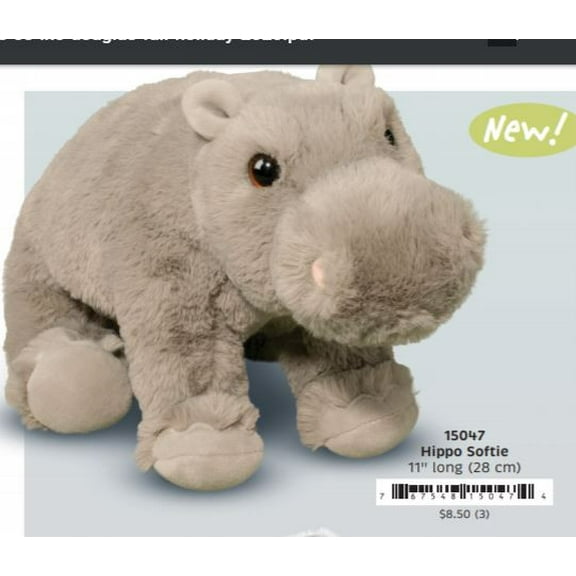 Douglas Soft Hollie Hippopotamus Plush, Multicolor