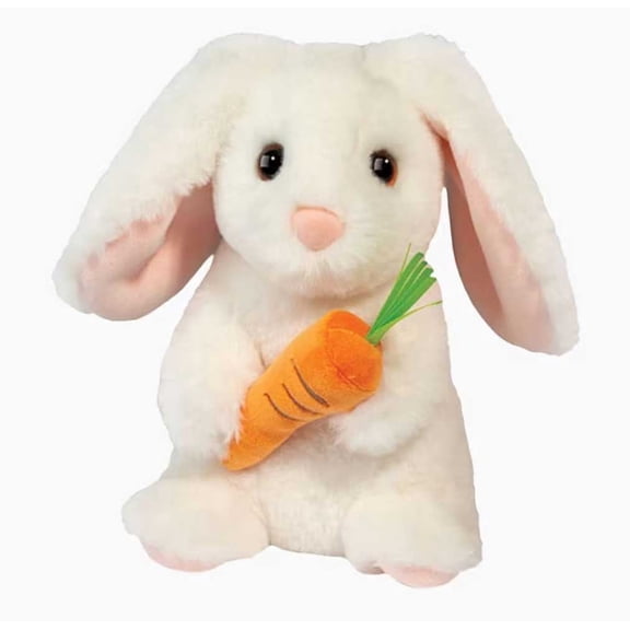 Douglas Zen Bunny with Carrot Plush Toy - Small 15741 6.5in