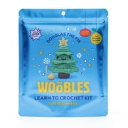 مجموعة Woobles Beginner Crochet Amigurumi Kit Douglas the Fir، مجموعة تعلم الكروشيه للحرف اليدوية للعطلات للبالغين والأطفال