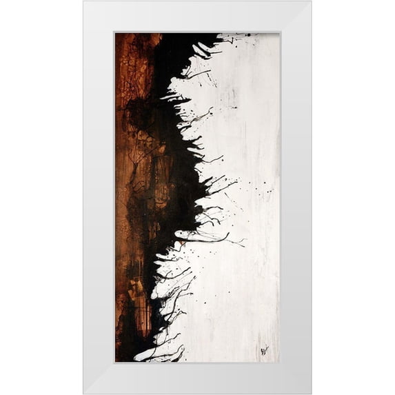 Douglass, Farrell 14x24 White Modern Wood Framed Museum Art Print Titled - Give Or Take II