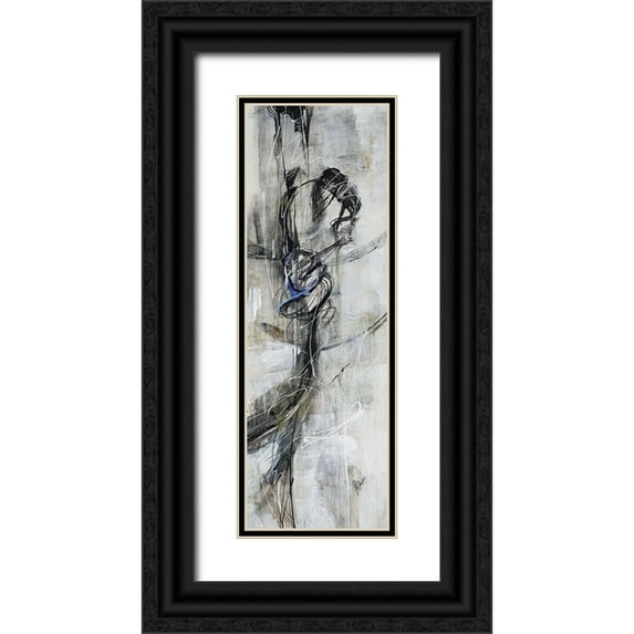 Douglass, Farrell 9x18 Black Ornate Wood Framed with Double Matting Museum Art Print Titled - Pole Dancer I