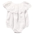 thumbnail image 1 of Douhoow 0-24M Baby Girl Off Shoulder Hollow Out Ruffle Romper Summer Infant Sweet Princess Jumpsuit, 1 of 9