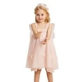 thumbnail image 1 of Douhoow 1-8 Years Princess Girls Tutu Dress Pink Butterfly Wings A-line Dress Sleeveless Mini Dress, 1 of 9