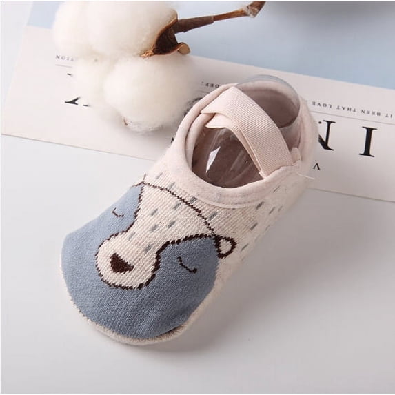 Douhoow 1 Pair Baby Anti Slip Ankle Socks Cotton Socks Cute Cartoon Floor Socks 1-3 Years